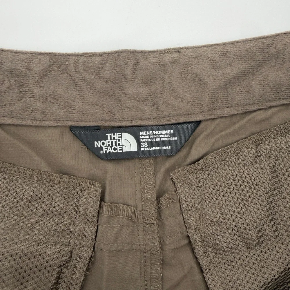 The North Face Mens Brown Hiking Shorts Size 38 Regular Cargo Utility Outdoor